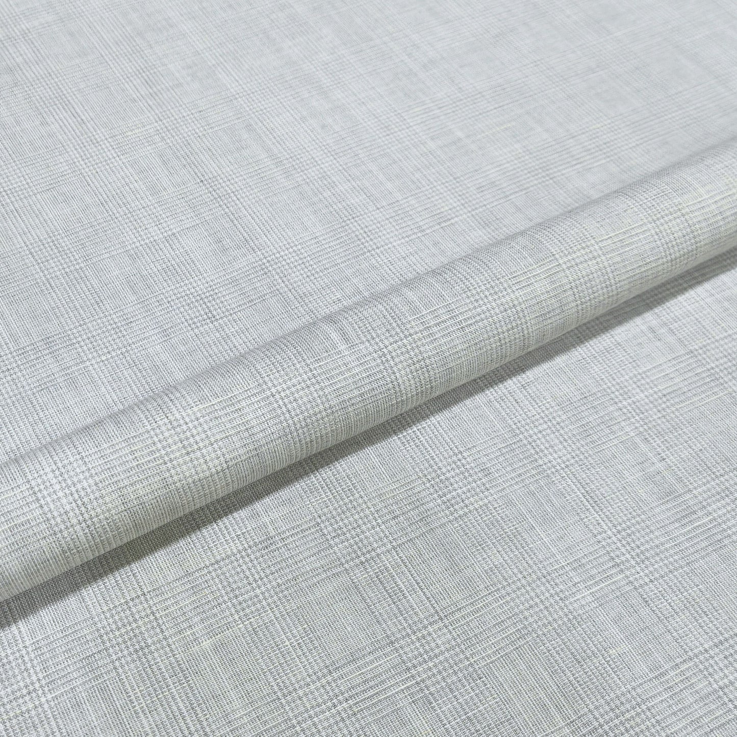 Silver Regent Check Fabric