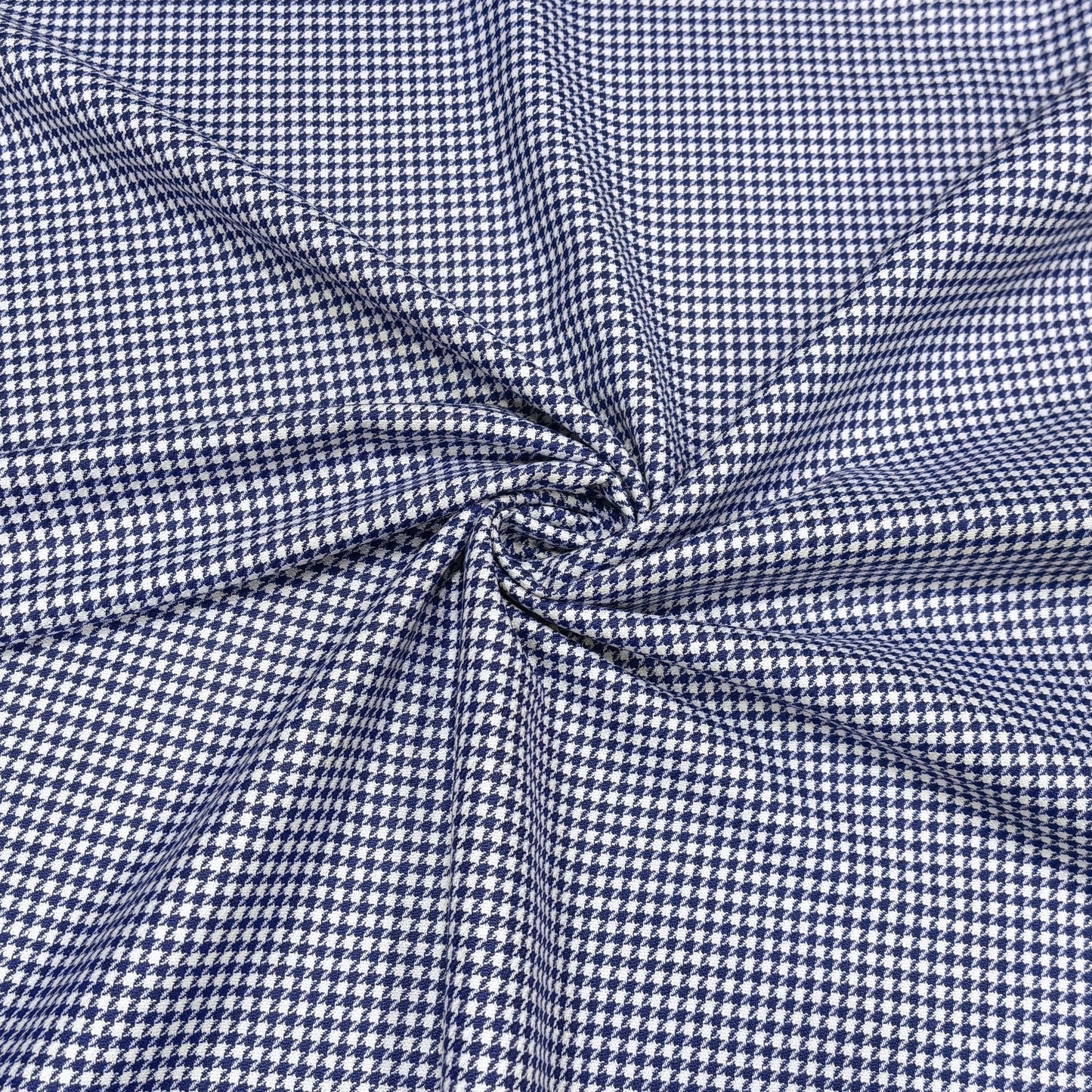 Royal Blue Houndstooth Fabric