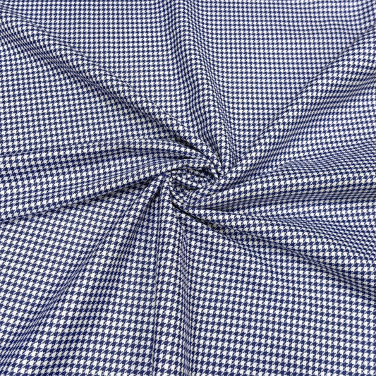 Royal Blue Houndstooth Fabric