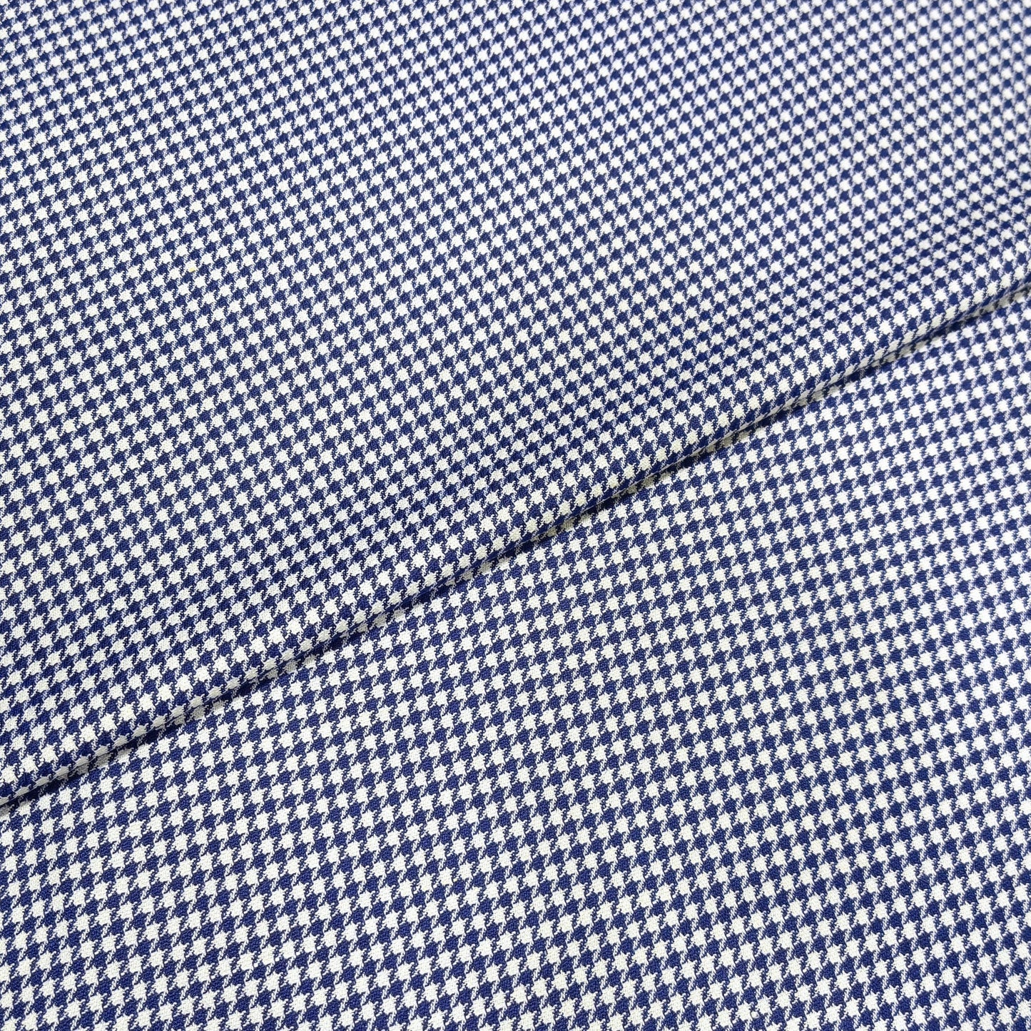 Royal Blue Houndstooth Fabric