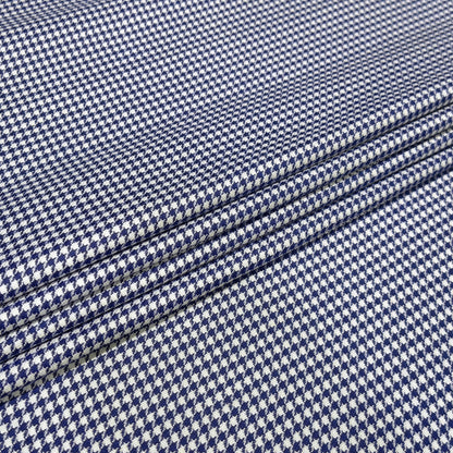 Royal Blue Houndstooth Fabric