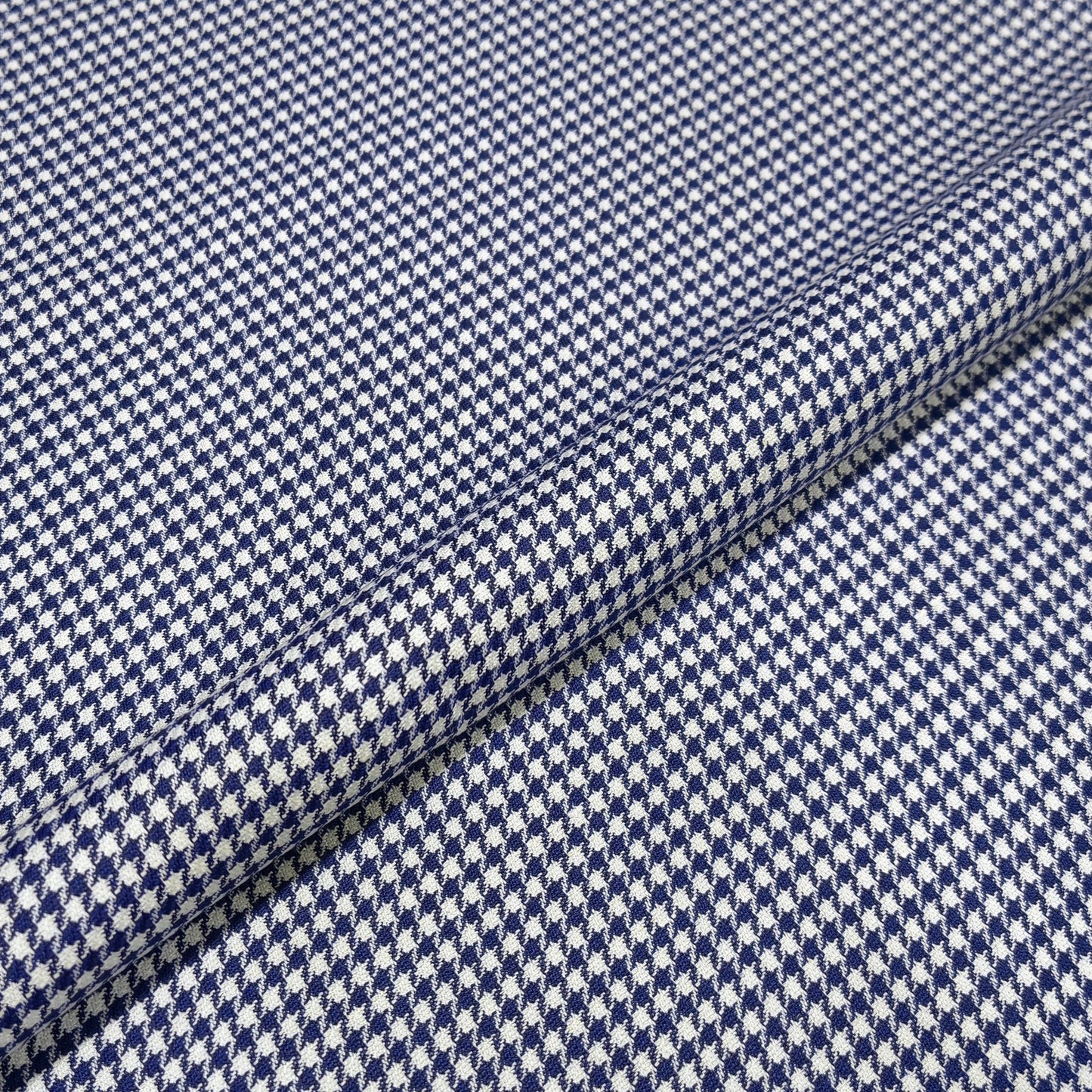 Royal Blue Houndstooth Fabric