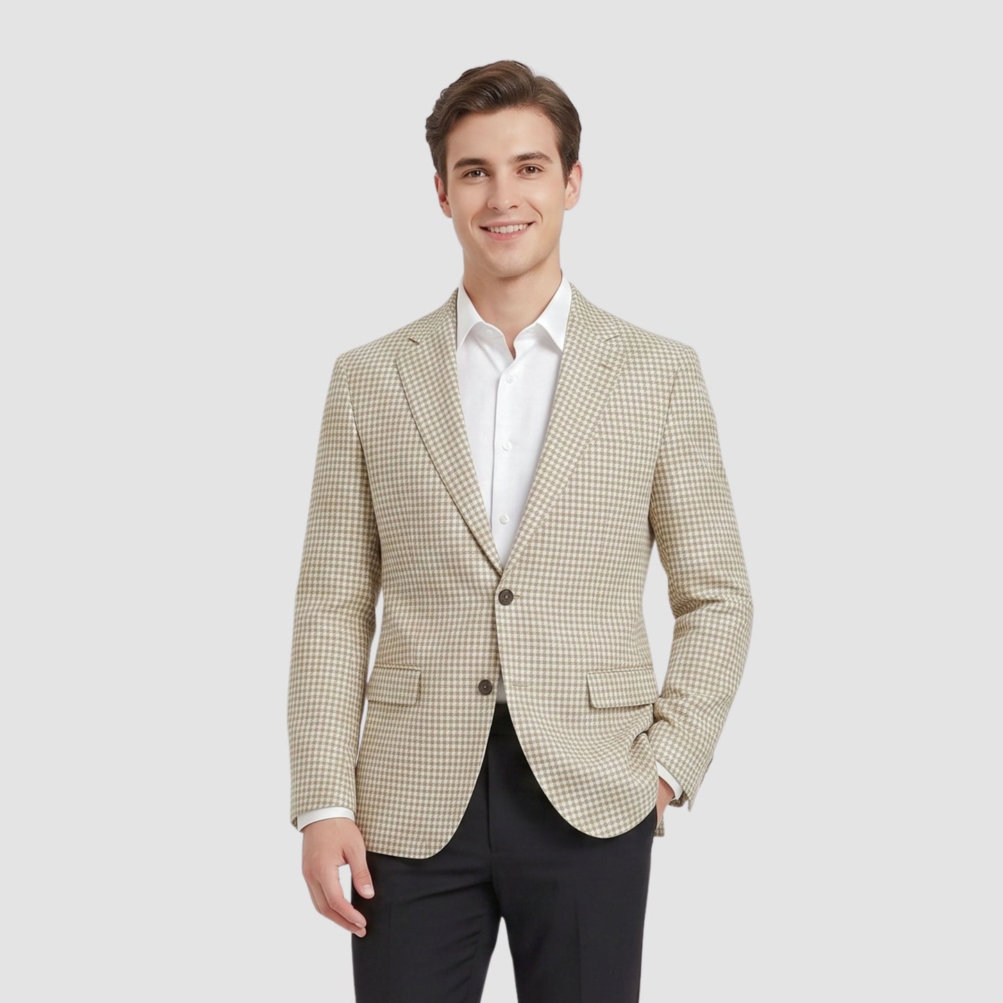 Sandstone Houndstooth Fabric
