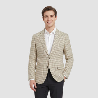Sandstone Houndstooth Fabric