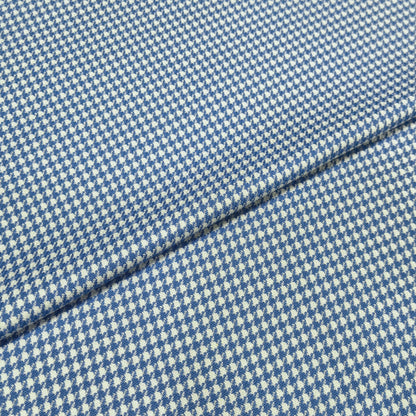 Blue Crest Houndstooth Fabric
