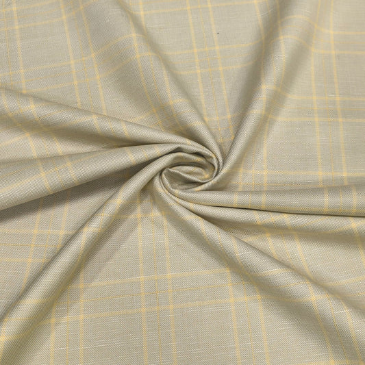 Golden Sand Windowpane Fabric