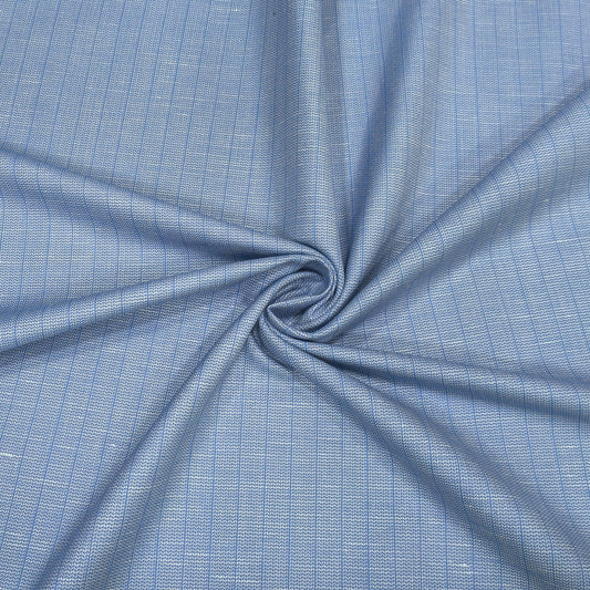 Azure Mist Stripe Fabric