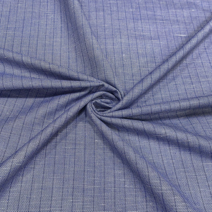 Royal Indigo Texture Stripe Fabric
