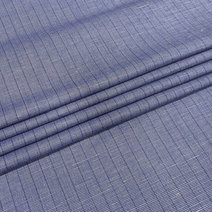 Royal Indigo Texture Stripe Fabric