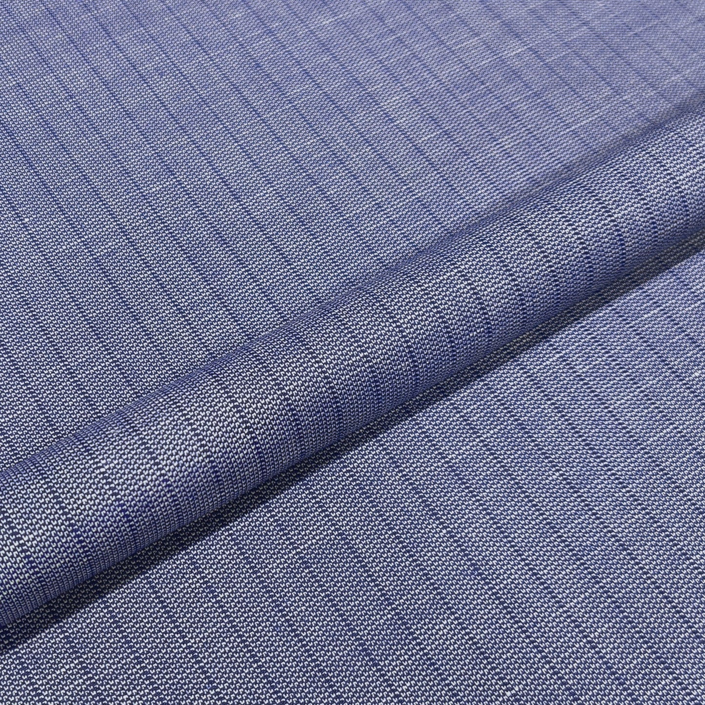 Royal Indigo Texture Stripe Fabric