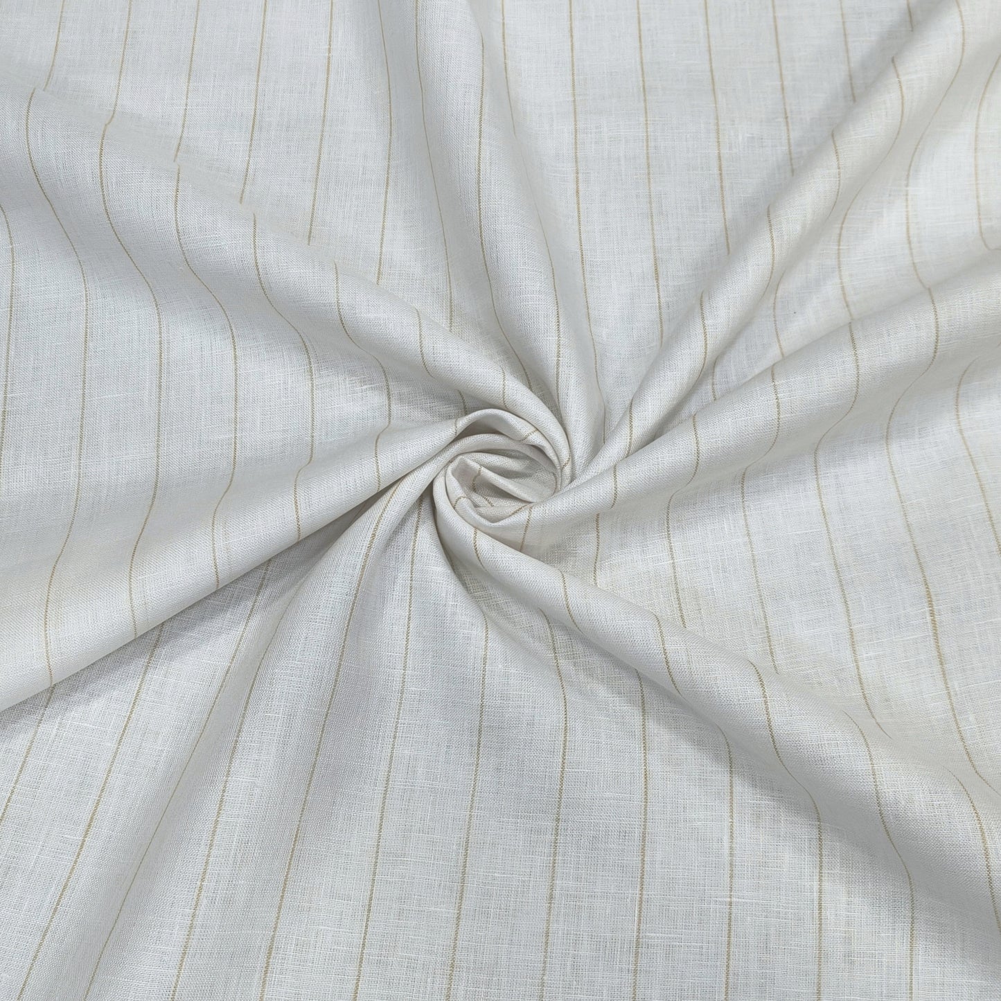 White Sand Pinstripe Fabric