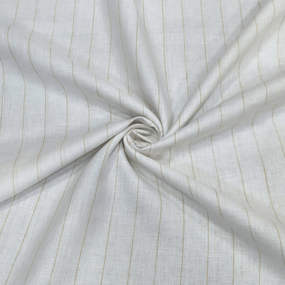 White Sand Pinstripe Fabric