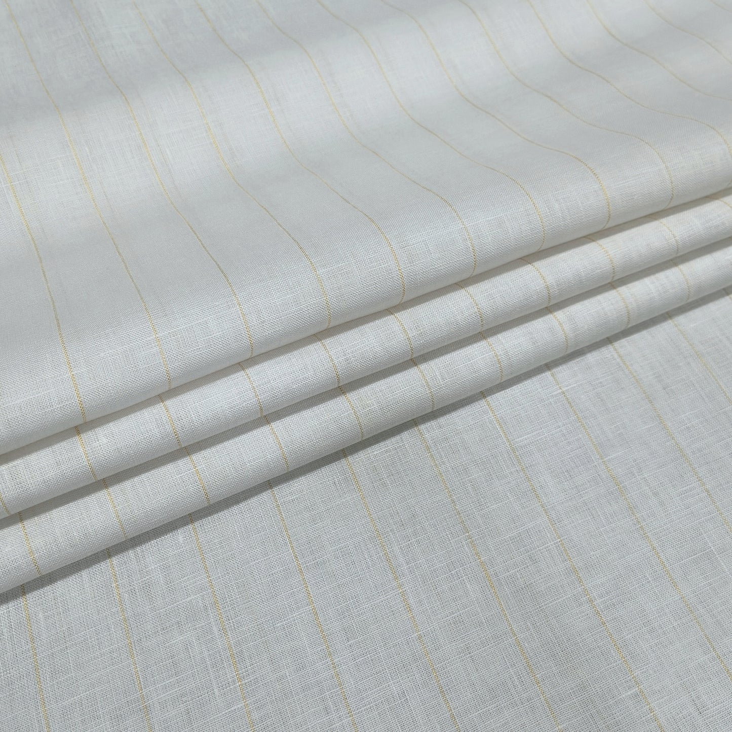 White Sand Pinstripe Fabric
