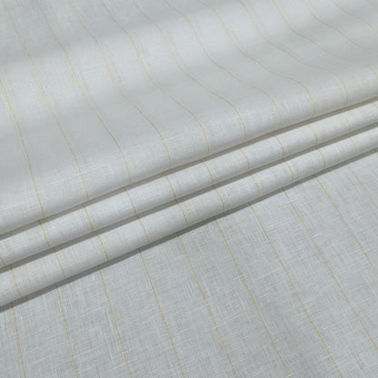 White Sand Pinstripe Fabric
