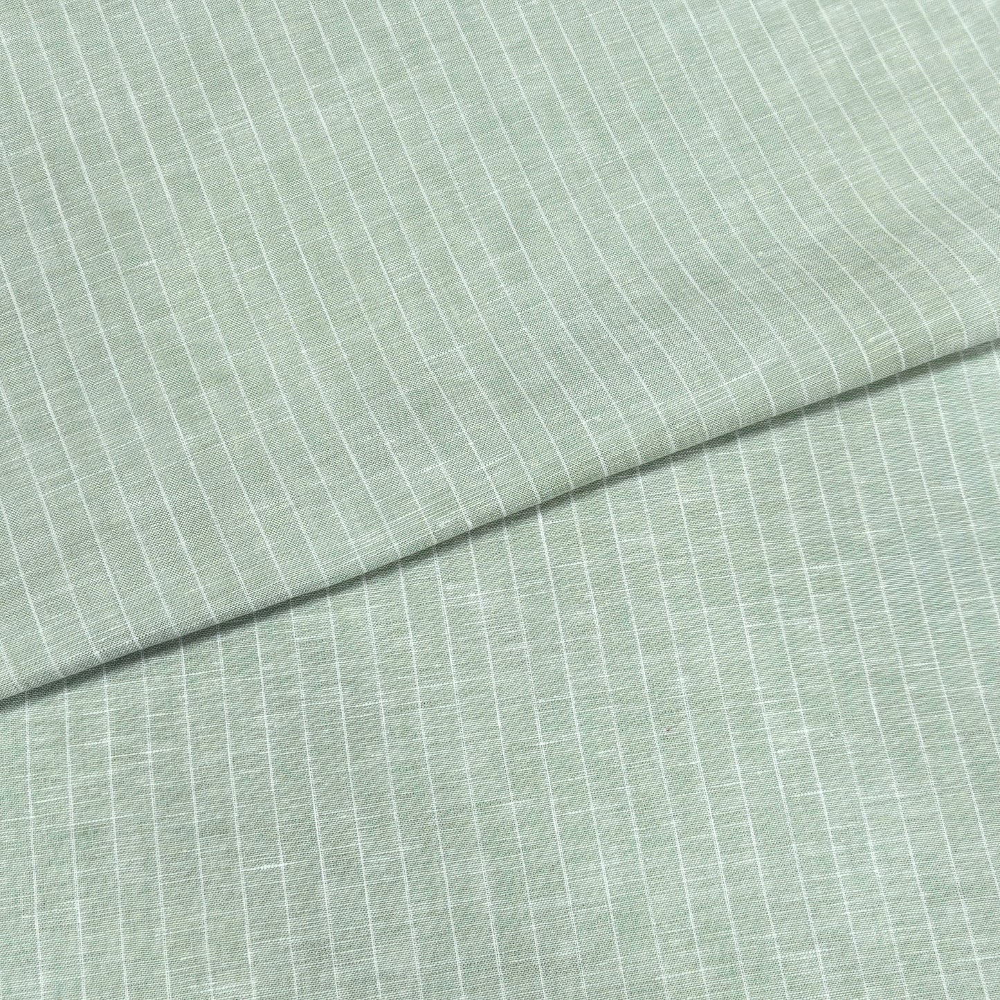 Sage Stripe Linen Fabric