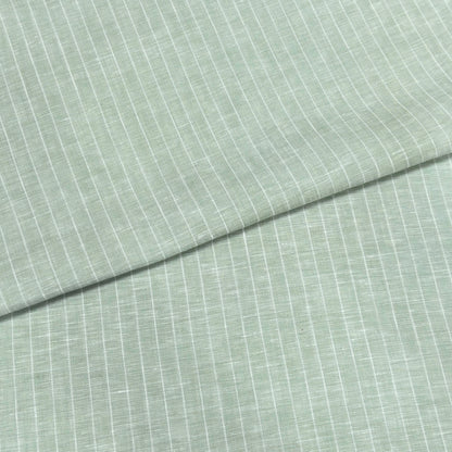 Sage Stripe Linen Fabric