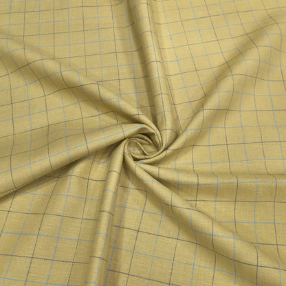 Golden Sky Windowpane Fabric