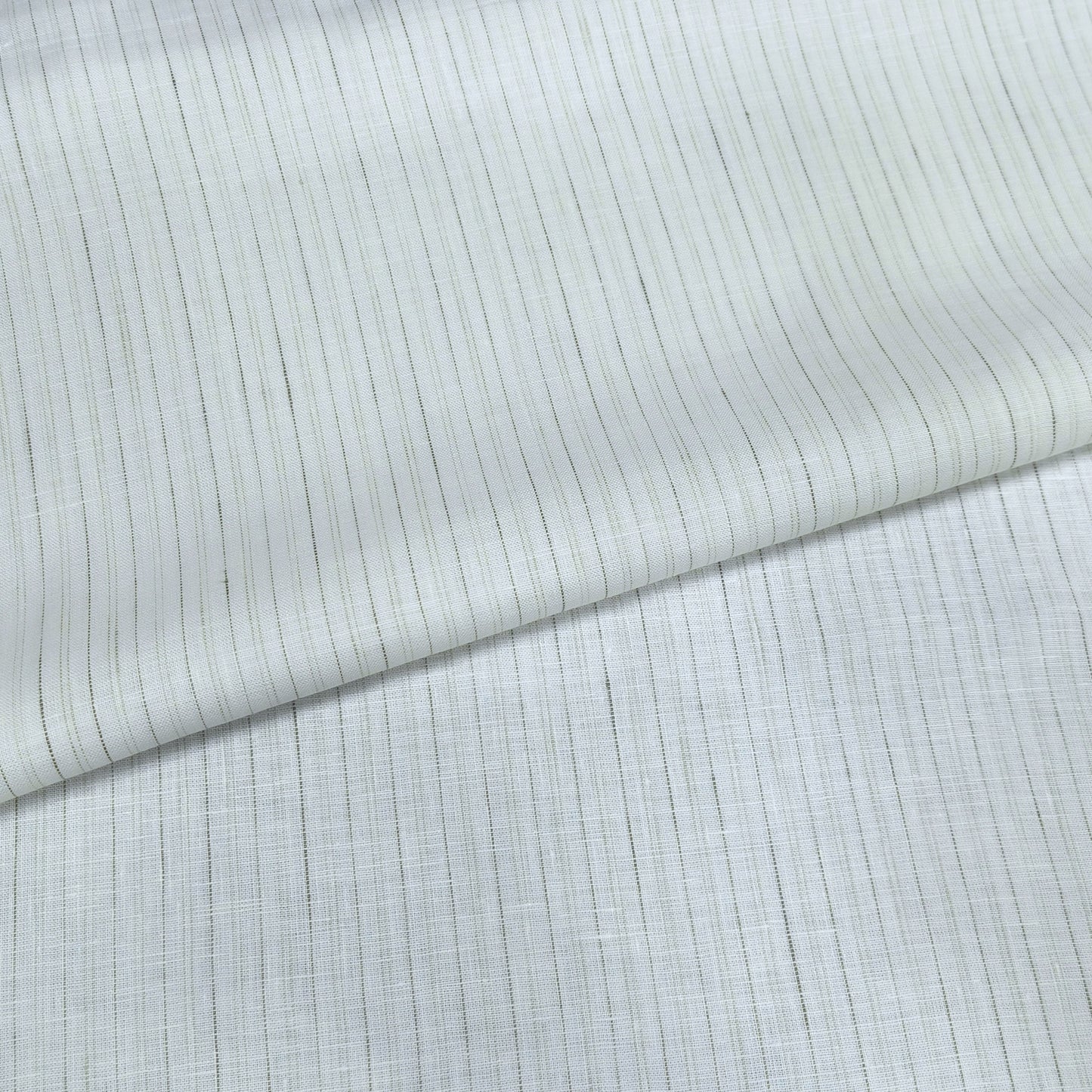 Olive Whisper Pinstripe Fabric