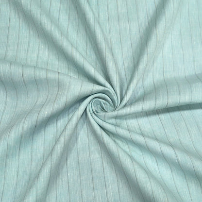 Sage Shadow Stripe Linen Fabric