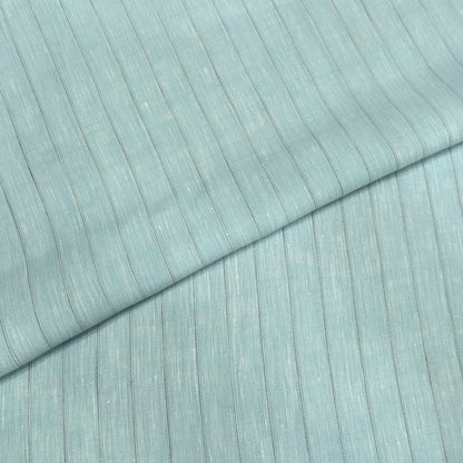 Sage Shadow Stripe Linen Fabric