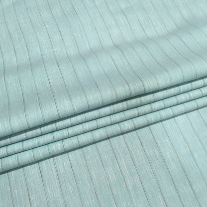 Sage Shadow Stripe Linen Fabric