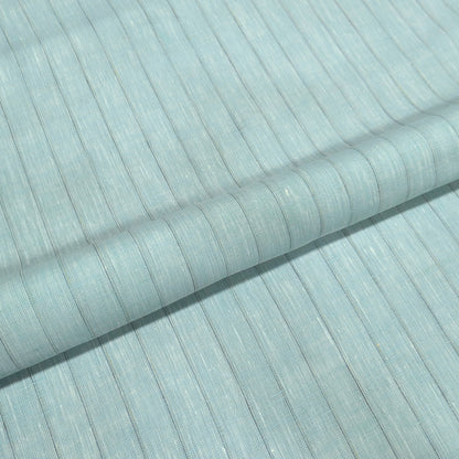 Sage Shadow Stripe Linen Fabric